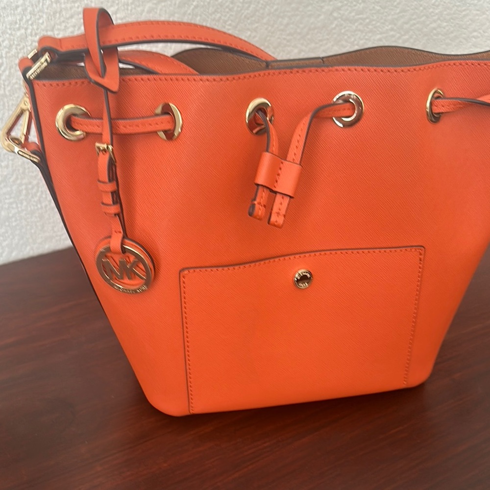 Michael Kors Orange Bucket Bag